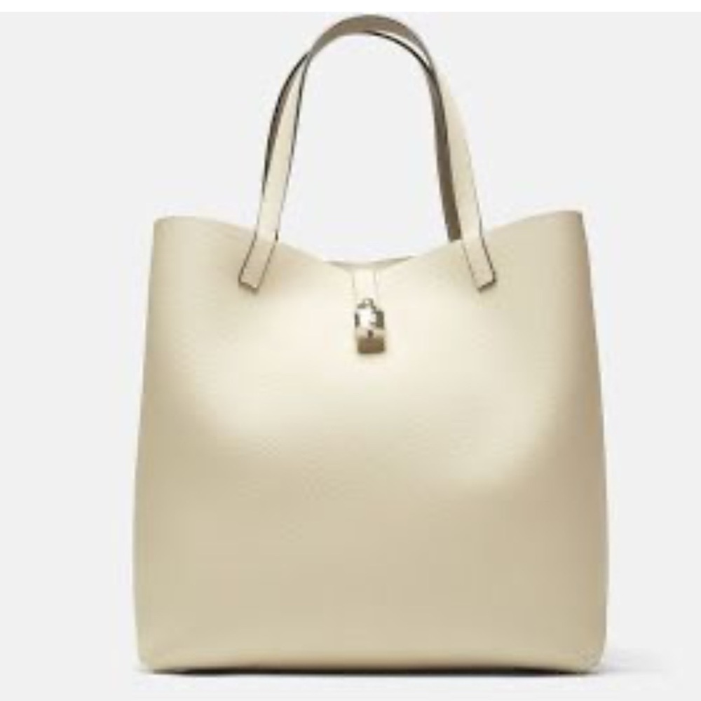 Carolina Herrera Matryoshka Locked Large Shoulder Bag in Cream